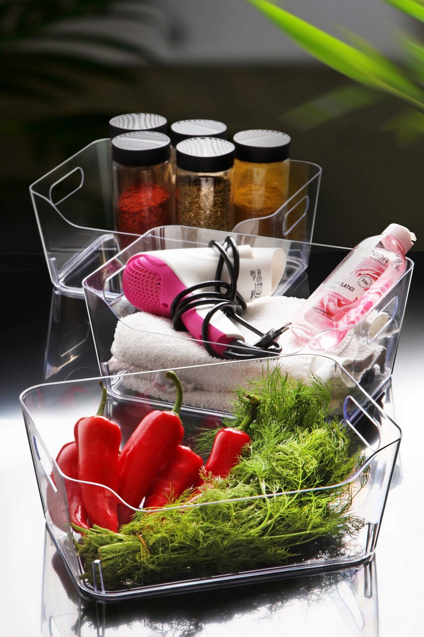 Set organizatoare frigider, Hermia, 639OKK1135, Transparent - imagine 5